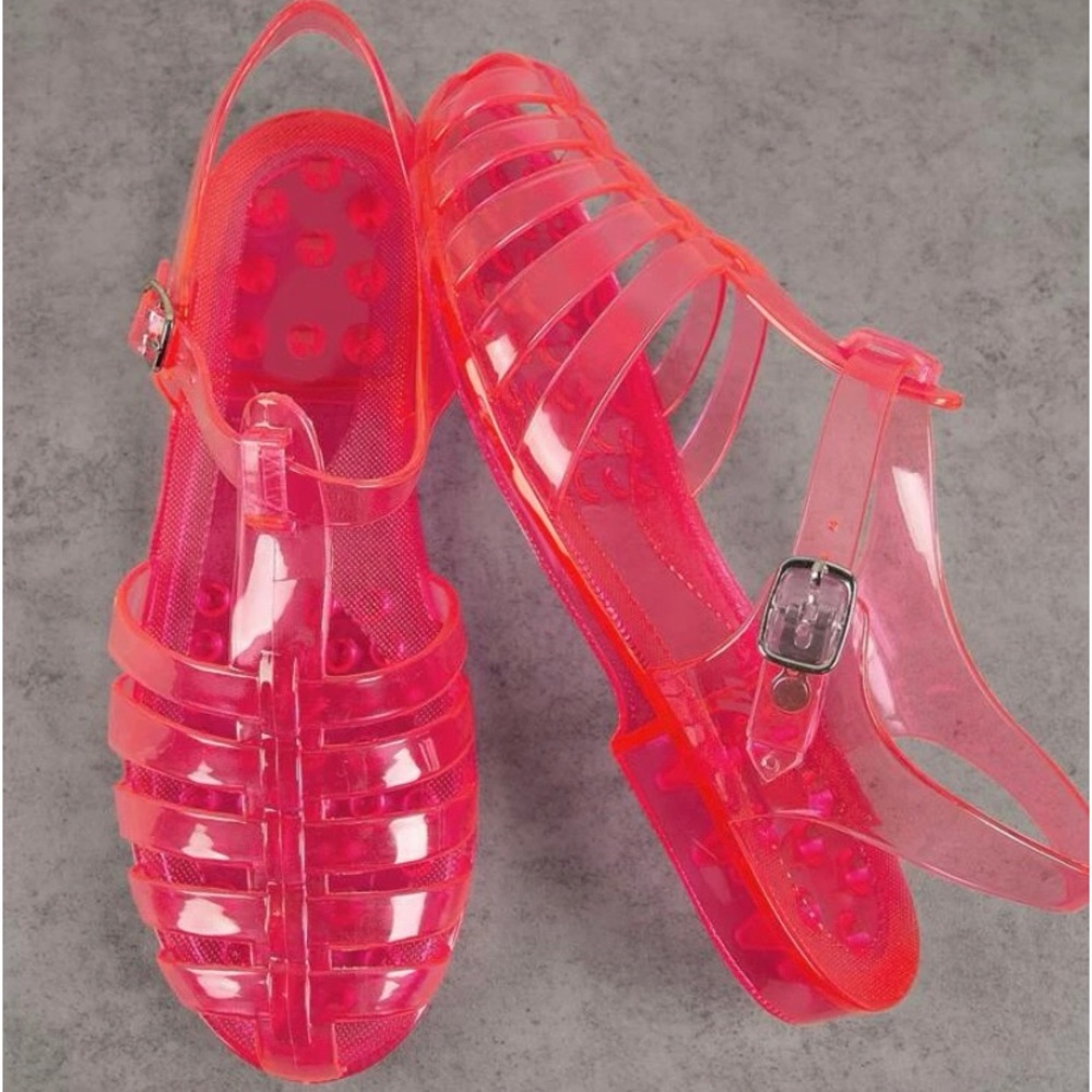 Hot Pink Jelly Shoes